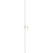 Z-Bar LED 4 inch Matte white Wall Sconce Wall Light, Center Mount